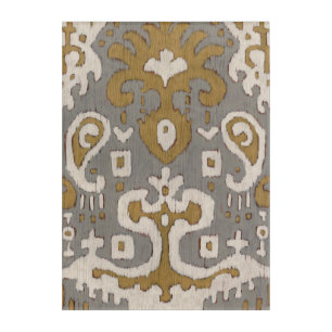 Ochre Ikat I Acrylic Print