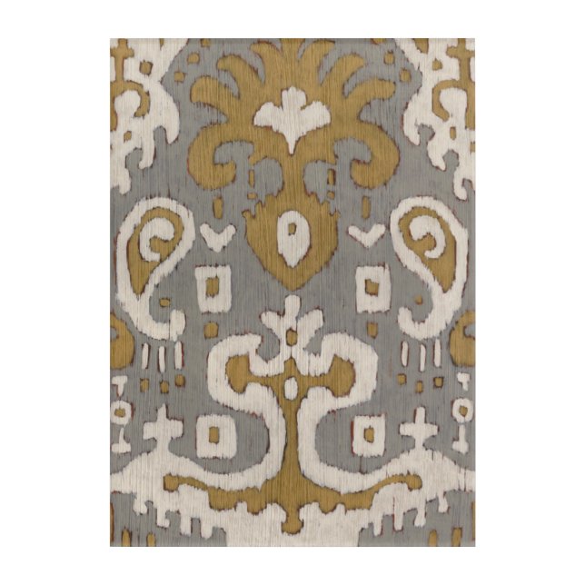 Ochre Ikat I Acrylic Print (Front)