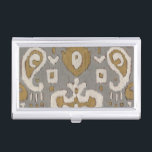 Ochre Ikat I Business Card Holder<br><div class="desc">Patterns</div>