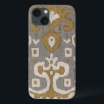 Ochre Ikat I iPhone 13 Case<br><div class="desc">Patterns</div>