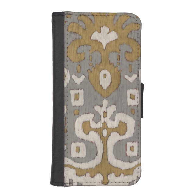 Ochre Ikat I iPhone Wallet Case (Front)