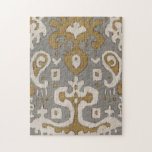 Ochre Ikat I Jigsaw Puzzle<br><div class="desc">Patterns</div>