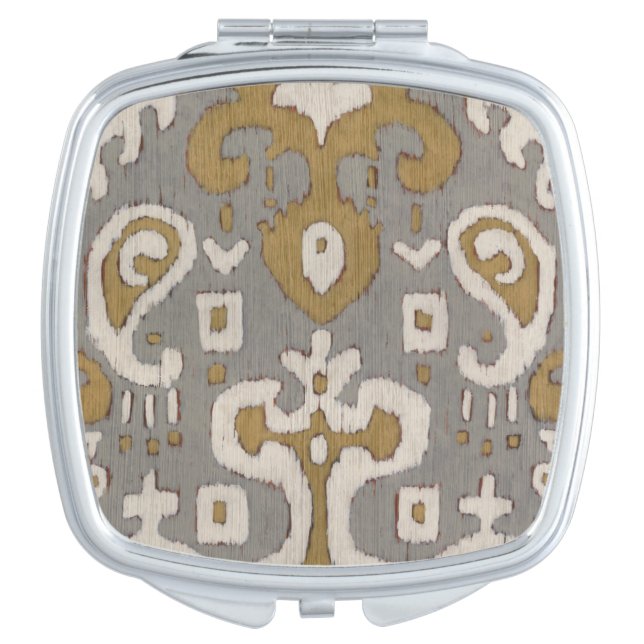 Ochre Ikat I Makeup Mirror (Front)