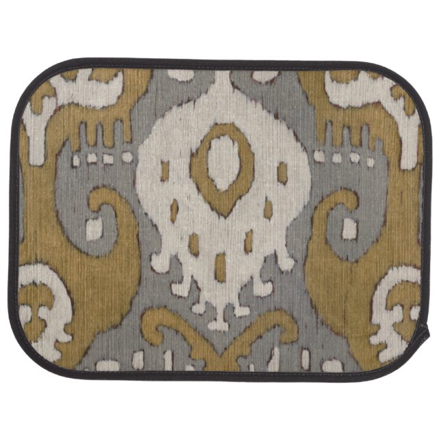 Ochre Ikat II Car Mat (Rear)