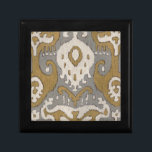 Ochre Ikat II Keepsake Box<br><div class="desc">Patterns</div>