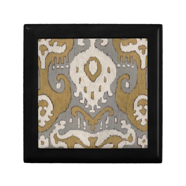 Ochre Ikat II Keepsake Box (Front)