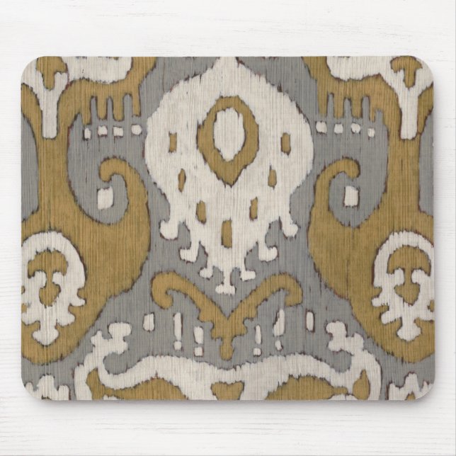 Ochre Ikat II Mouse Pad (Front)