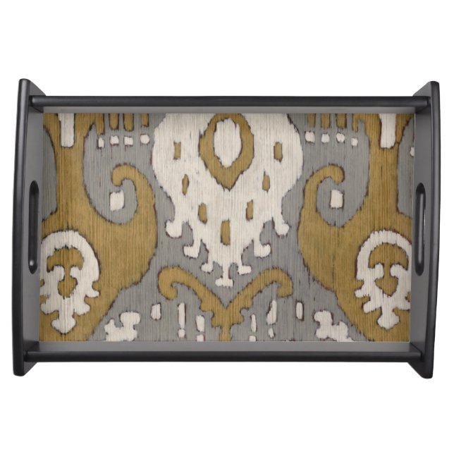 Ochre Ikat II Serving Tray (Front)