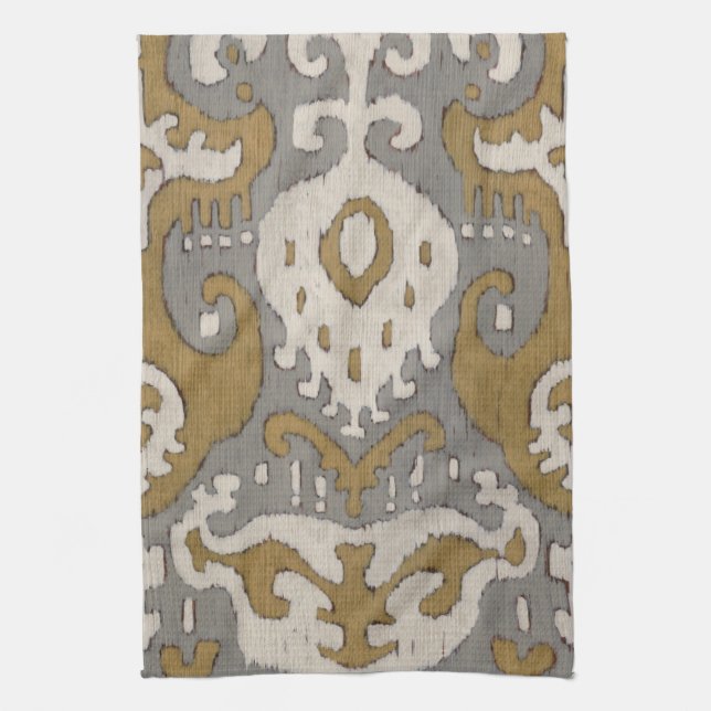 Ochre Ikat II Towel (Vertical)