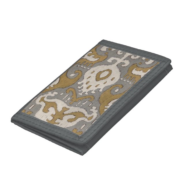 Ochre Ikat II Trifold Wallet (Bottom)