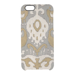 Ochre Ikat II Clear iPhone 6/6S Case
