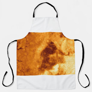 Ochre Tie Dye illustration. Abstract Texture. Dirt Apron