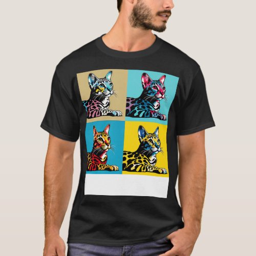 Ocicat Art Cat Lovers T_Shirt