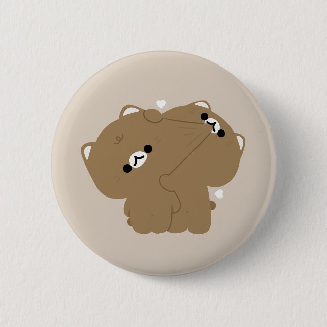 Ocicat Cat Couple Button (Front)