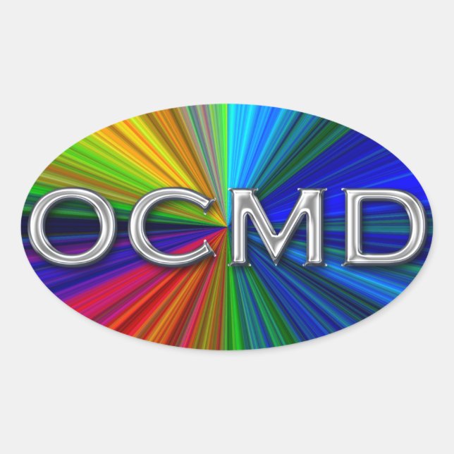 OCMD - Ocean City Maryland Oval Logo Sticker (Front)