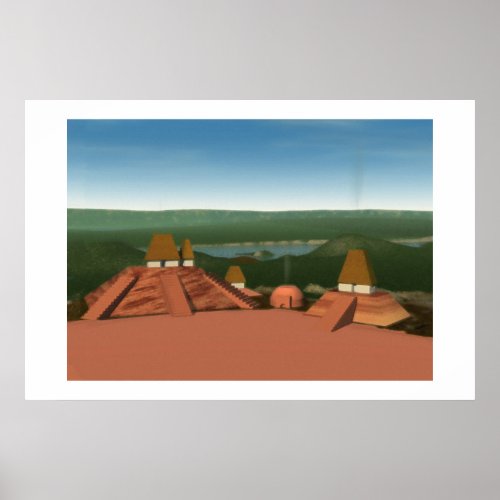 Ocmulgee Mounds Painting Poster