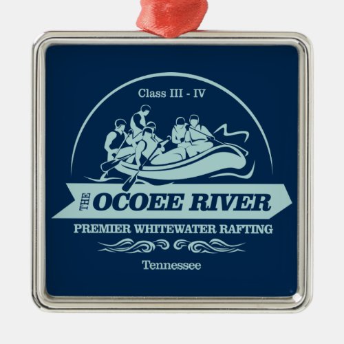 Ocoee River rafting2 Metal Ornament