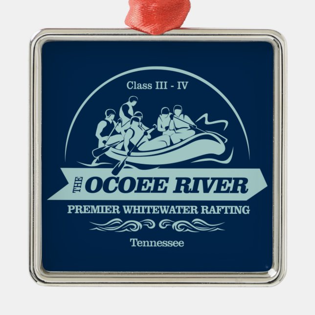 Ocoee River (rafting2) Metal Ornament (Front)
