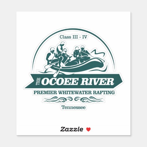 Ocoee River rafting2 Sticker