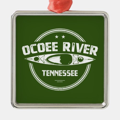 Ocoee River Tennessee Metal Ornament