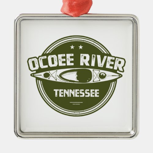 Ocoee River Tennessee Metal Ornament