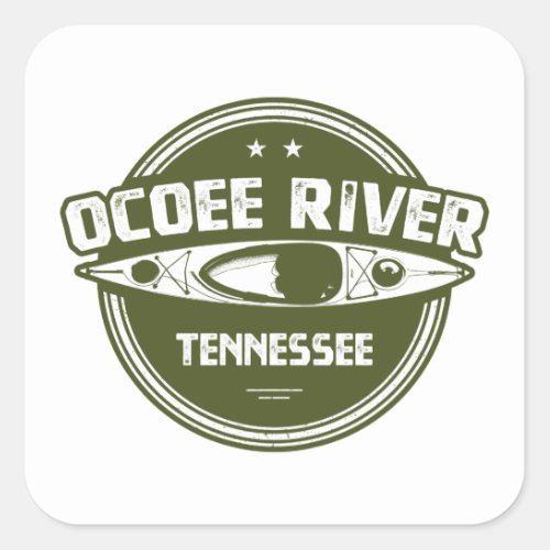 Ocoee River Tennessee Square Sticker