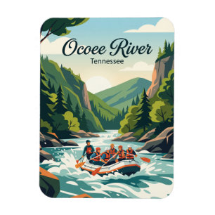 Ocoee River Tennessee, USA, white water rafting Magnet