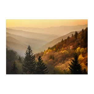 Oconaluftee Valley Overlook   North Carolina Acrylic Print