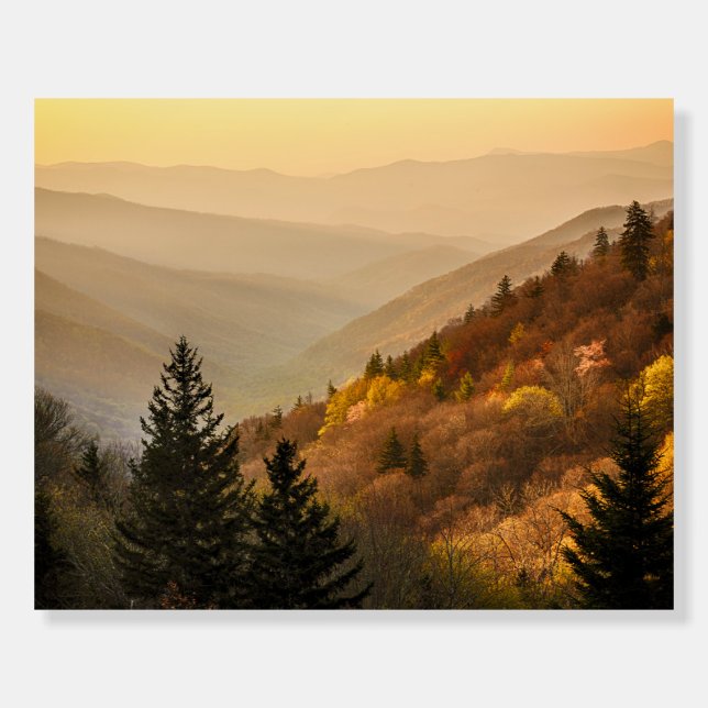 Oconaluftee Valley Overlook | North Carolina Foam Board (Front)