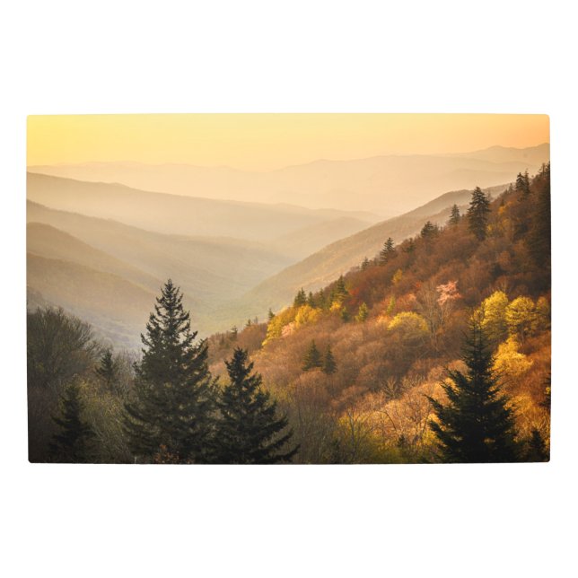 Oconaluftee Valley Overlook | North Carolina Metal Print (Front)