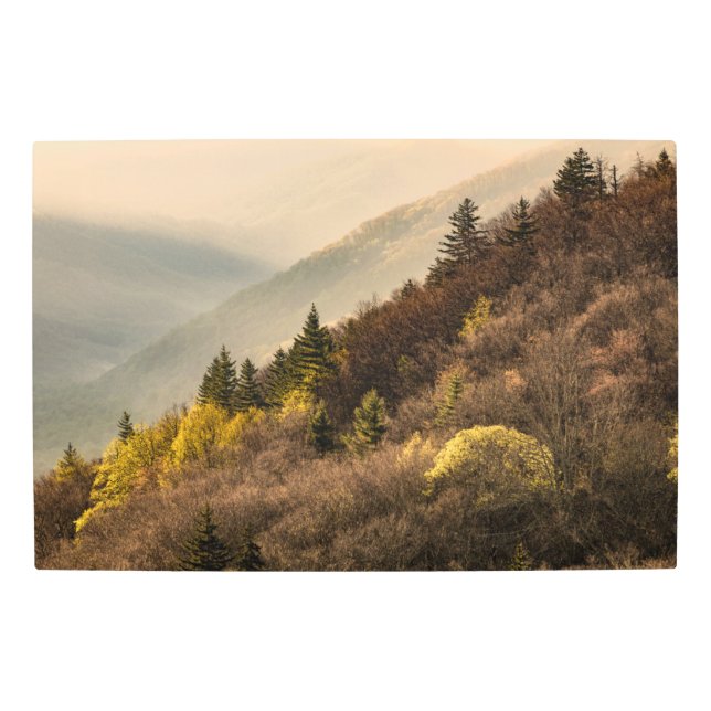 Oconaluftee Valley Overlook | North Carolina Metal Print (Front)