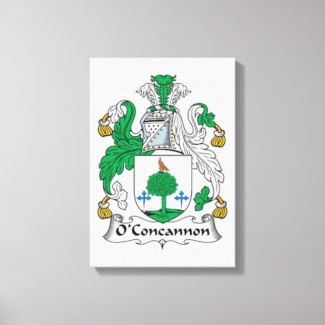 O'Concannon Family Crest Canvas Print (Front)