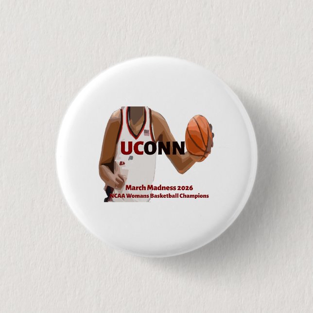 OCONN March Madness Champions 2026 Button (Front)
