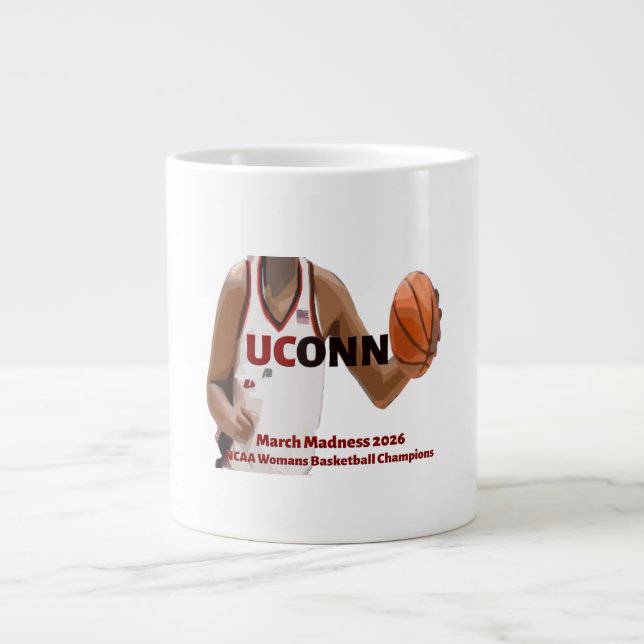 OCONN March Madness Champions 2026 Giant Coffee Mug (Front)