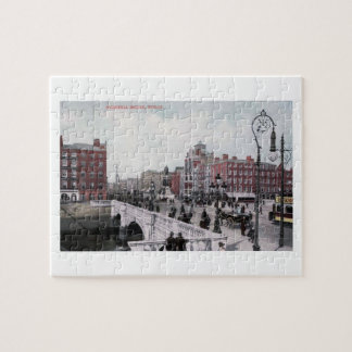 O'Connell Bridge, Dublin, Ireland, Vintage Jigsaw Puzzle