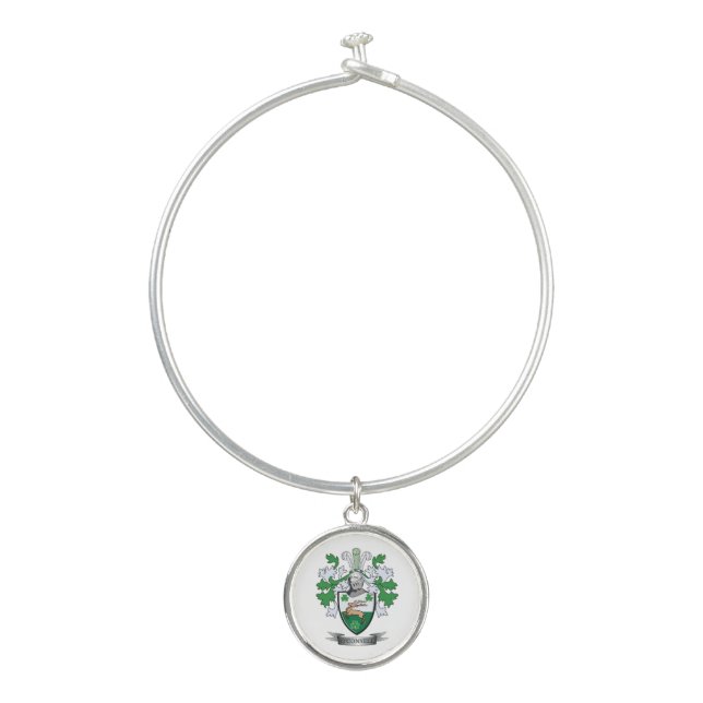 O'Connell Coat of Arms Bangle Bracelet (Front)