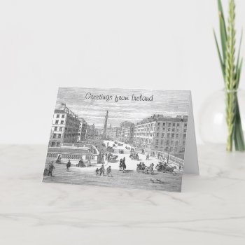 O'connell Street Vintage Dublin Ireland Greeting Card by DigitalDreambuilder at Zazzle