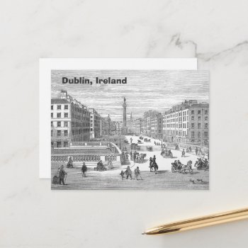 O'connell Street Vintage Dublin Ireland Postcard by DigitalDreambuilder at Zazzle