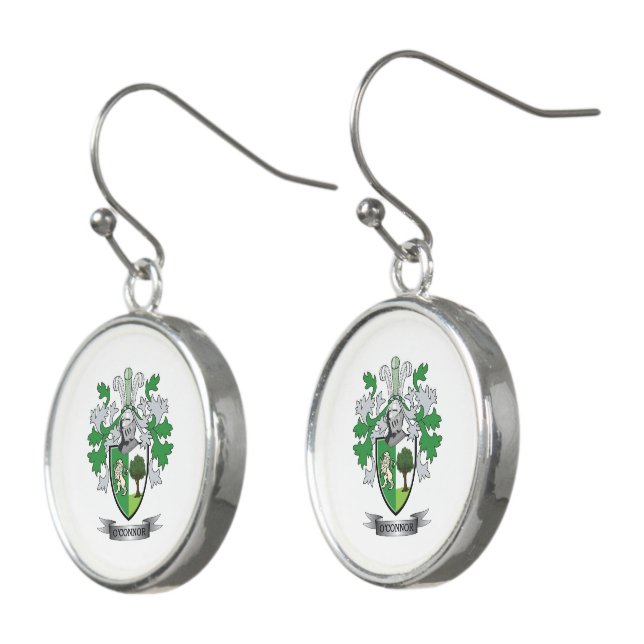 O'Connor Coat of Arms Earrings (Angled)