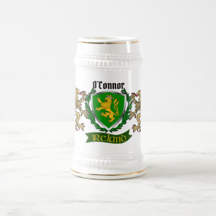 O'Connor/Connor (Kerry) Irish Shield Beer Stein