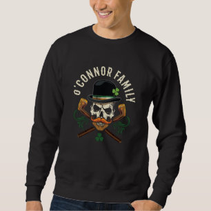 O'Connor Family Irish Skull with Shillelagh Sweatshirt