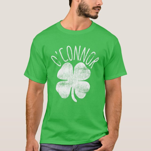 O'connor Family Name Matching St. Patrick's Day Ir T-Shirt (Front)