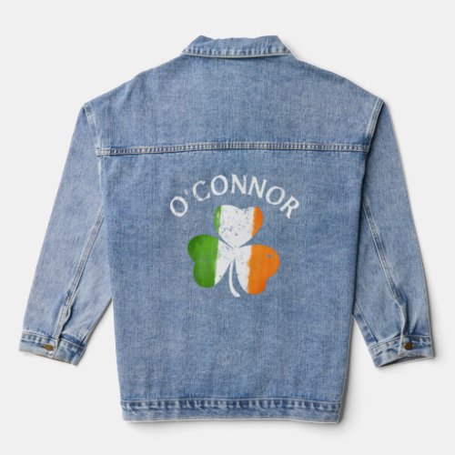 OConnor Irish Family Name  Denim Jacket