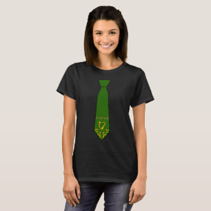 O'Connor Irish Necktie T-Shirt with Harp Women's