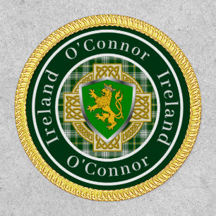 O'Connor Irish Shield/Cross Personalized Patch