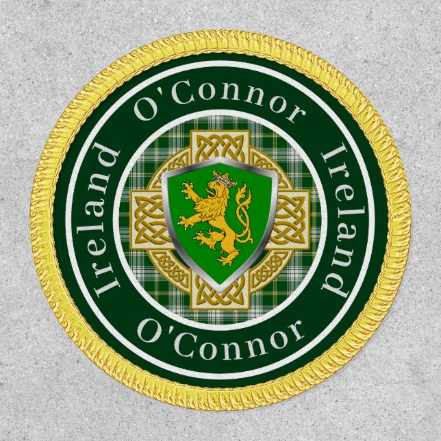 O'Connor Irish Shield/Cross Personalized  Patch (Front)