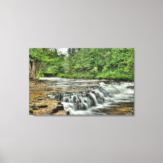 Ocqueoc Falls, Michigan Canvas Print (Front)