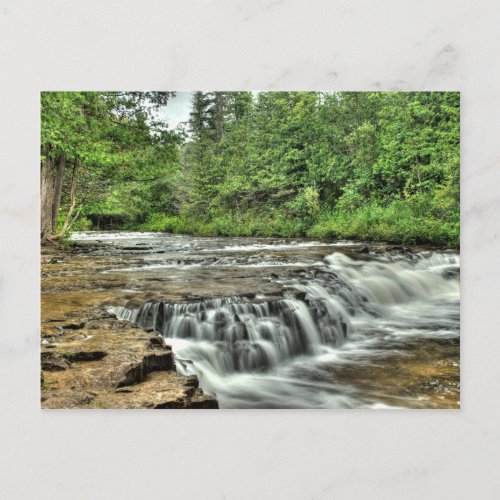 Ocqueoc Falls Michigan Postcard