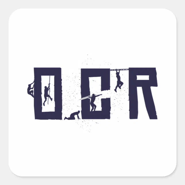 OCR Obstacle Race Square Sticker | Zazzle