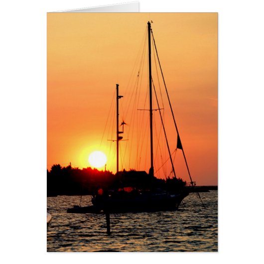 Ocracoke Harbor Sunset Cards (Front)